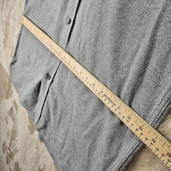 L.L.Bean Men's Chamois Shirt Long Sleeve Button-Down Gray Size LT Tall Outdoor - Picture 6 of 10